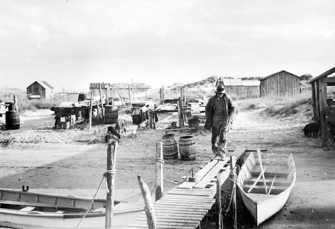 Mullet fisherman at Brown's Island, N.C.