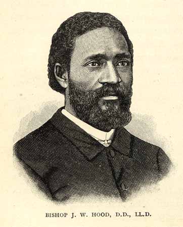 Rev. James W. Hood, an AME Zion missionary, had only recently arrived in North Carolina when Sara Comings heard him preach at Purvis Chapel. An ardent abolitionist, he later became the state’s first AME Zion bishop and was one of the state’s most important African American political leaders after the Civil War. From J. W. Hood, One Hundred Years of the African Methodist Episcopal Zion Church (n.Y.: AME Zion Book Concern, 1895)