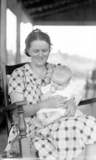 Mother and child, probably members of the Taylor family, Sea Level, N.C., ca. 1935-40. Photo by Charles A. Farrell. Courtesy, State Archives of North Carolina